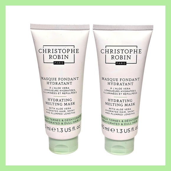 Christophe Robin Other - 2 x Christophe Robin Hydrating Melting Hair Mask With Aloe Vera 1.3 fl.oz. 40 ml
